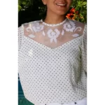 گل دوزی روی تور کد شماره 1